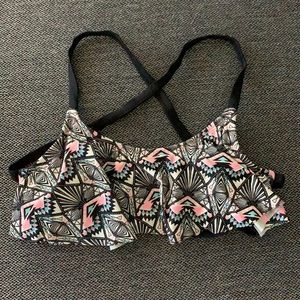 Rue 21 XS Cross cross back bathing suit top